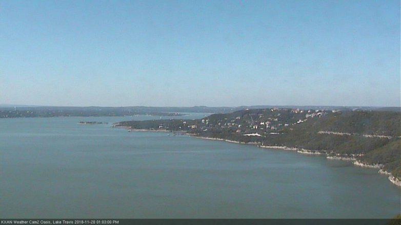 Lake Travis webcam, November 20, 2018 12:05 PM CT