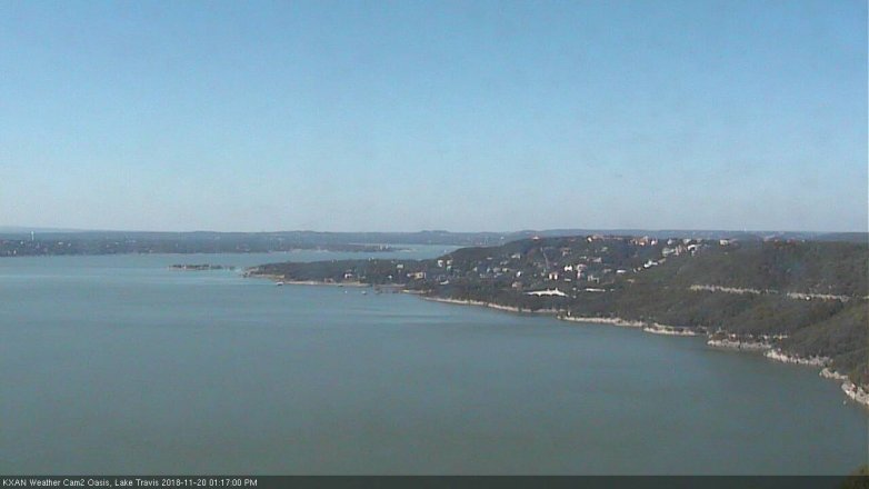 Lake Travis webcam, November 20, 2018 12:20 PM CT