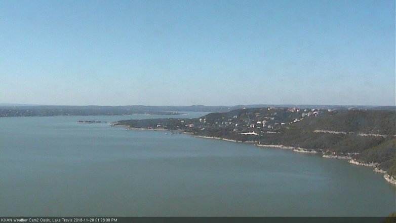 Lake Travis webcam, November 20, 2018 12:30 PM CT