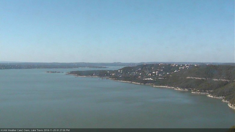Lake Travis webcam, November 20, 2018 12:40 PM CT