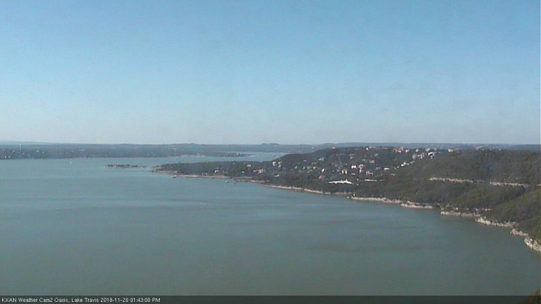 Lake Travis webcam, November 20, 2018 12:45 PM CT