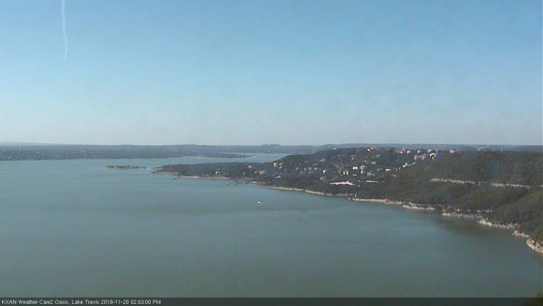 Lake Travis webcam, November 20, 2018 1:05 PM CT