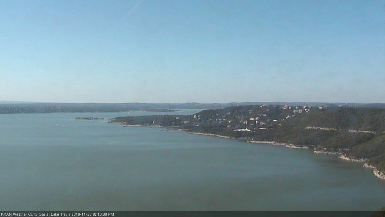 Lake Travis webcam, November 20, 2018 1:15 PM CT