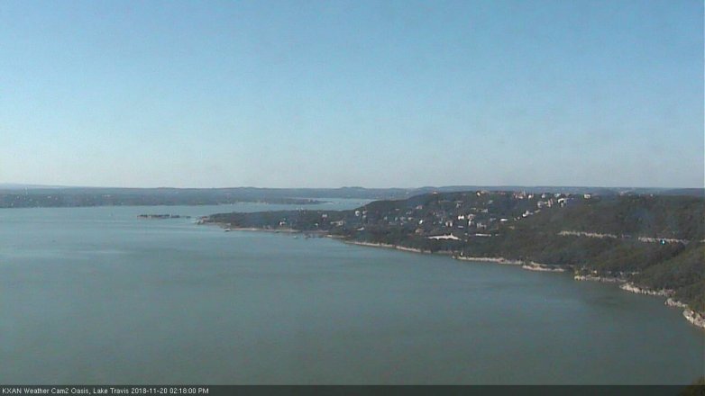 Lake Travis webcam, November 20, 2018 1:20 PM CT