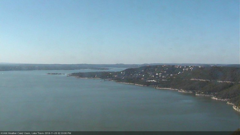 Lake Travis webcam, November 20, 2018 1:35 PM CT