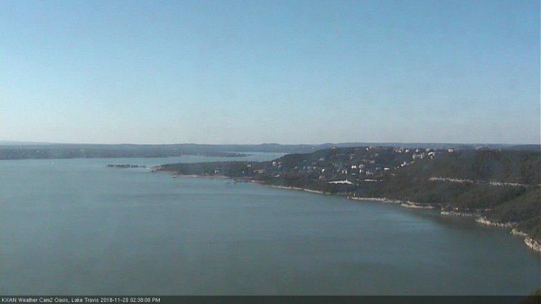 Lake Travis webcam, November 20, 2018 1:40 PM CT