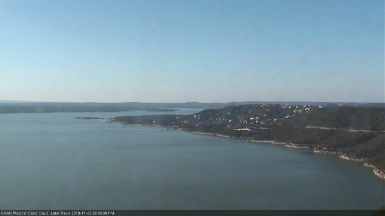 Lake Travis webcam, November 20, 2018 1:50 PM CT