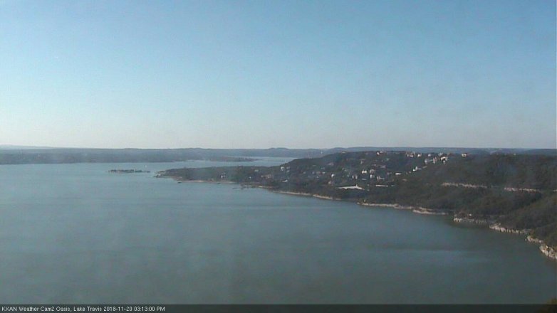 Lake Travis webcam, November 20, 2018 2:15 PM CT
