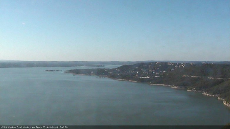 Lake Travis webcam, November 20, 2018 2:20 PM CT