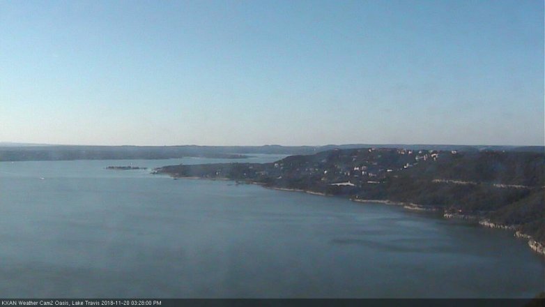 Lake Travis webcam, November 20, 2018 2:30 PM CT