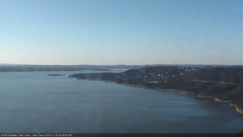 Lake Travis webcam, November 20, 2018 2:40 PM CT