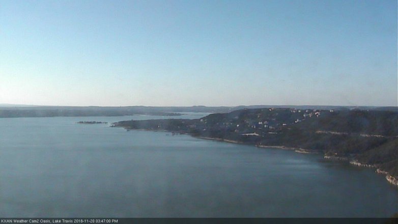 Lake Travis webcam, November 20, 2018 2:50 PM CT