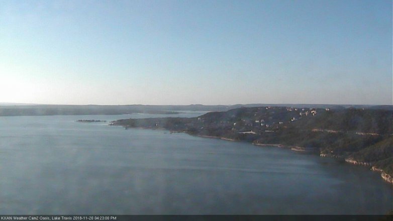 Lake Travis webcam, November 20, 2018 3:25 PM CT