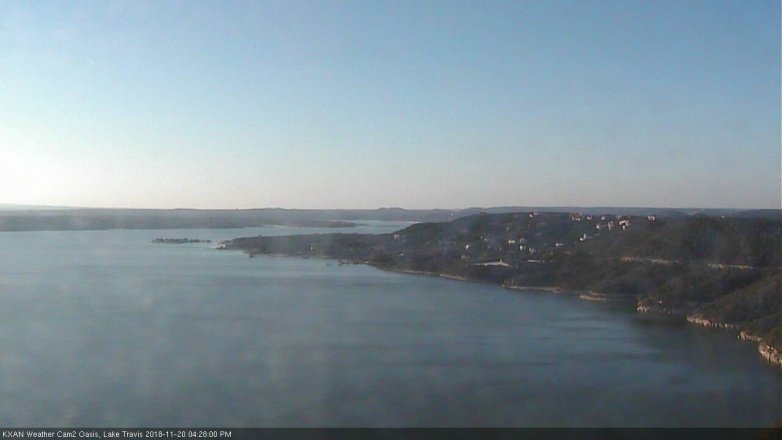 Lake Travis webcam, November 20, 2018 3:30 PM CT