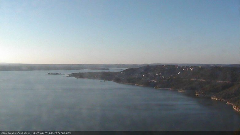 Lake Travis webcam, November 20, 2018 3:40 PM CT
