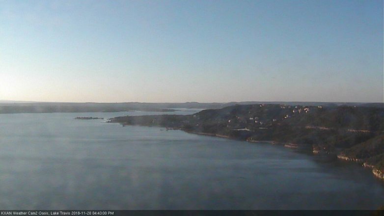Lake Travis webcam, November 20, 2018 3:45 PM CT