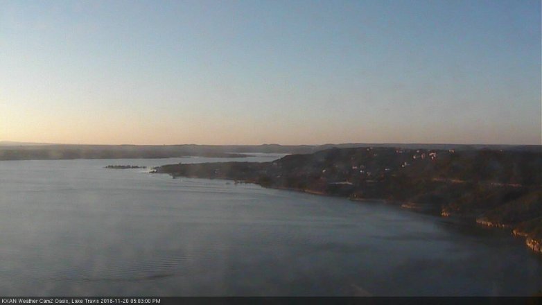 Lake Travis webcam, November 20, 2018 4:05 PM CT
