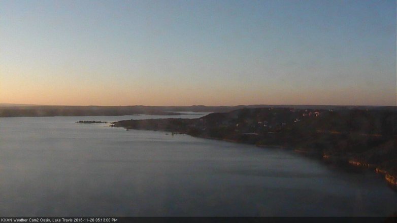 Lake Travis webcam, November 20, 2018 4:15 PM CT
