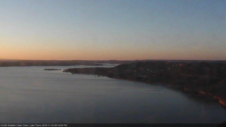 Lake Travis webcam, November 20, 2018 4:20 PM CT