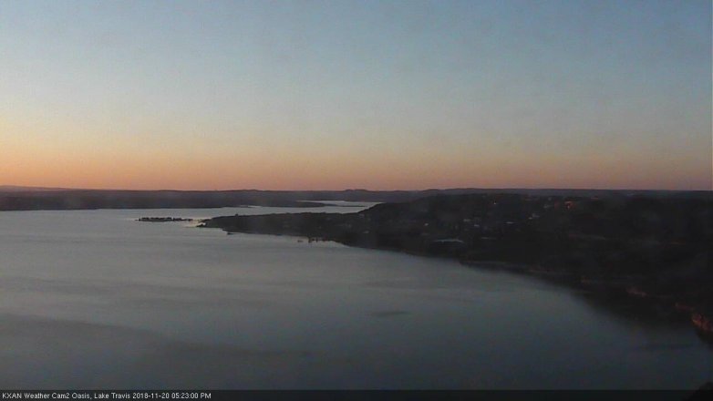 Lake Travis webcam, November 20, 2018 4:25 PM CT