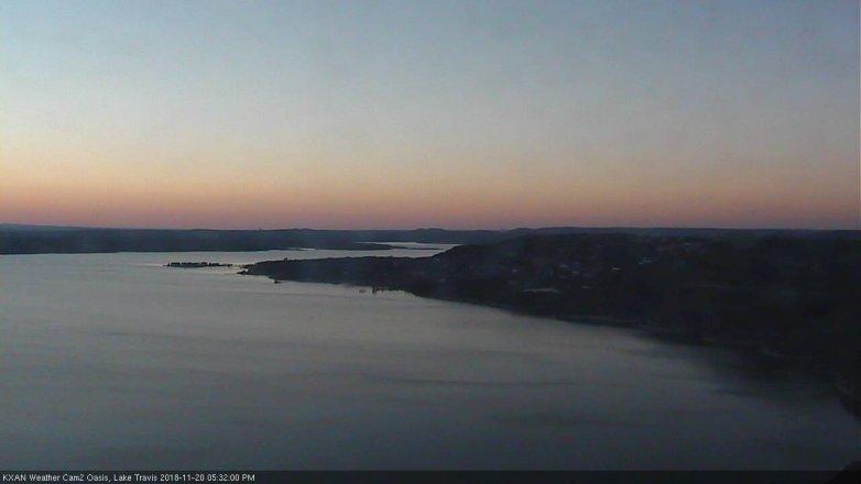 Lake Travis webcam, November 20, 2018 4:35 PM CT