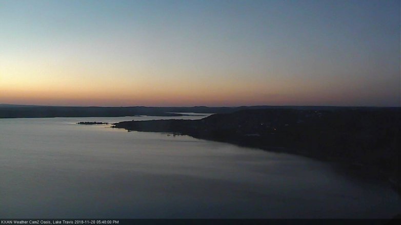 Lake Travis webcam, November 20, 2018 4:50 PM CT
