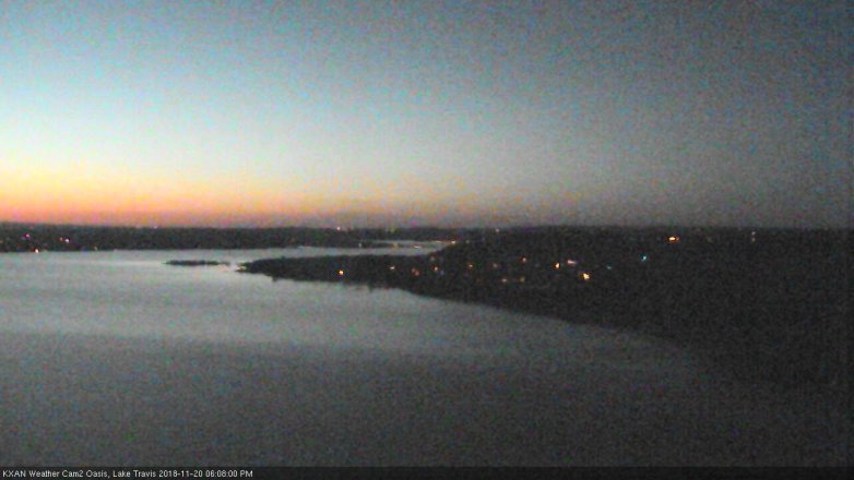Lake Travis webcam, November 20, 2018 5:10 PM CT