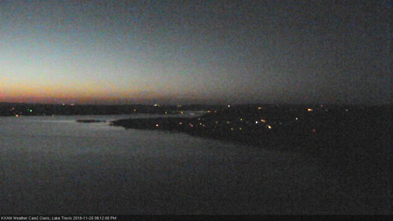 Lake Travis webcam, November 20, 2018 5:15 PM CT