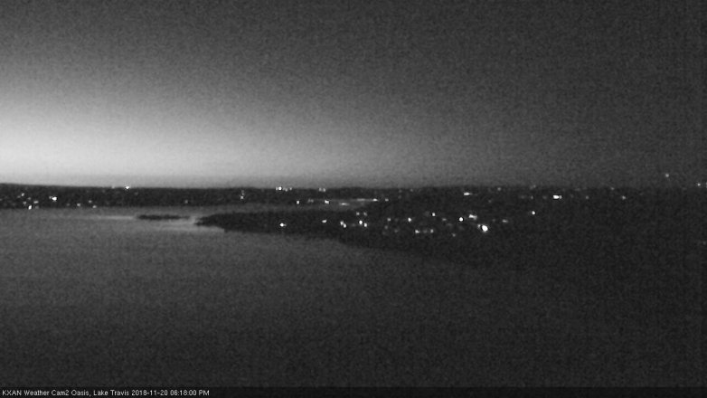 Lake Travis webcam, November 20, 2018 5:20 PM CT