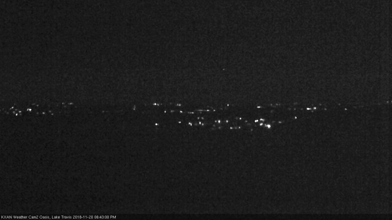 Lake Travis webcam, November 20, 2018 5:45 PM CT