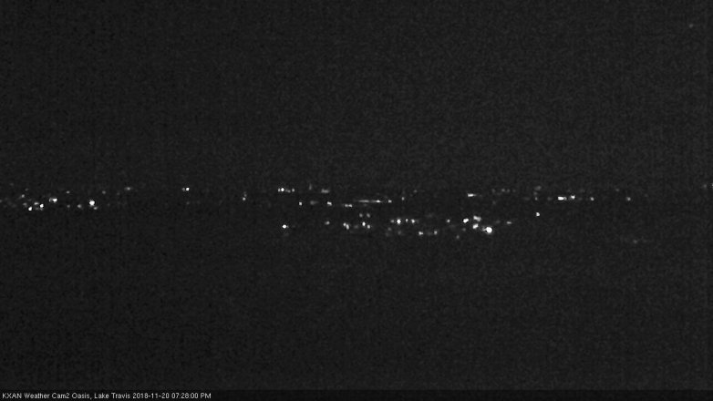 Lake Travis webcam, November 20, 2018 6:30 PM CT