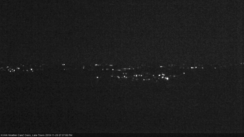 Lake Travis webcam, November 20, 2018 6:40 PM CT