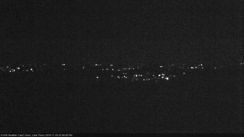 Lake Travis webcam, November 20, 2018 6:50 PM CT