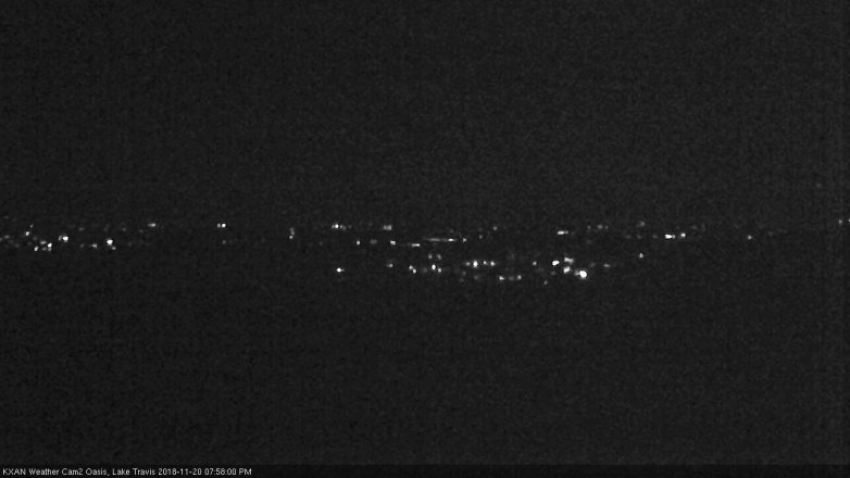 Lake Travis webcam, November 20, 2018 7:00 PM CT