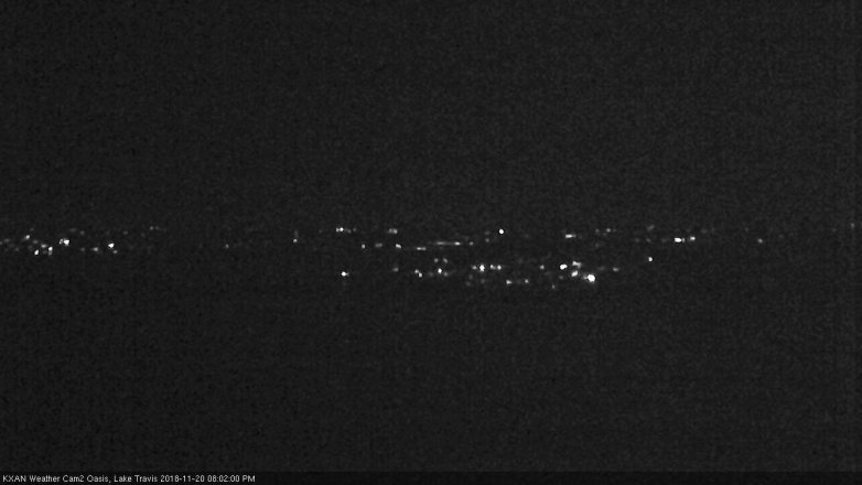 Lake Travis webcam, November 20, 2018 7:05 PM CT