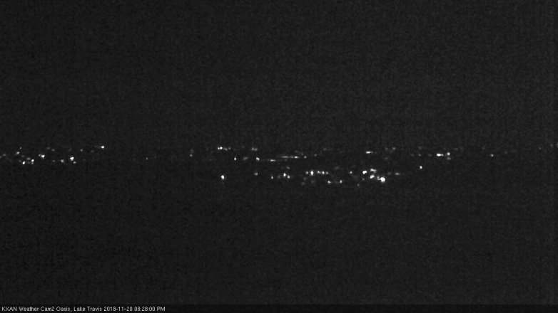 Lake Travis webcam, November 20, 2018 7:30 PM CT