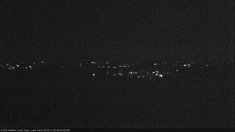 Lake Travis webcam, November 20, 2018 7:45 PM CT