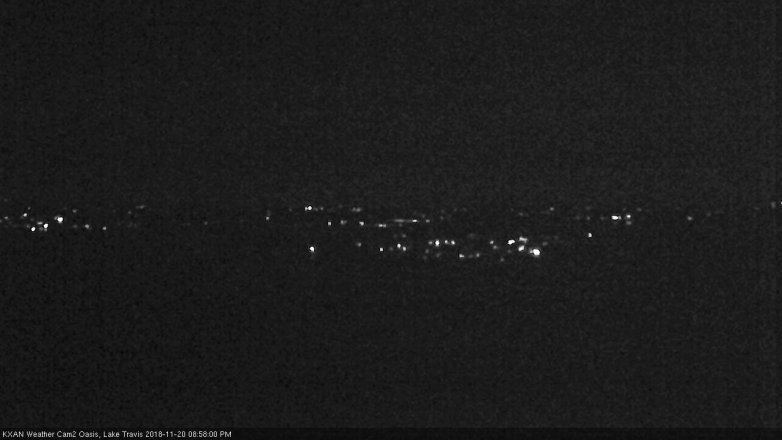 Lake Travis webcam, November 20, 2018 8:00 PM CT