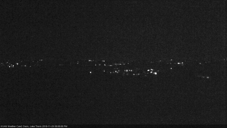 Lake Travis webcam, November 20, 2018 8:10 PM CT