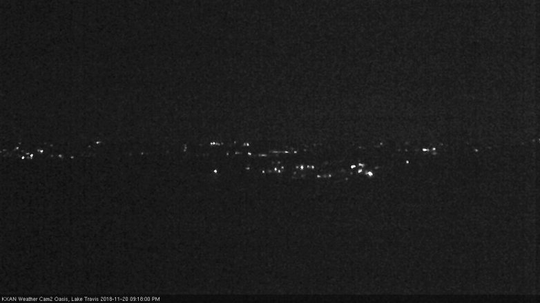 Lake Travis webcam, November 20, 2018 8:20 PM CT