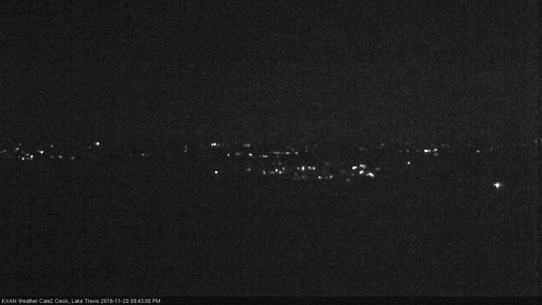 Lake Travis webcam, November 20, 2018 8:45 PM CT
