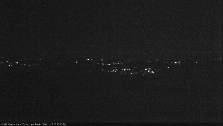 Lake Travis webcam, November 20, 2018 9:05 PM CT