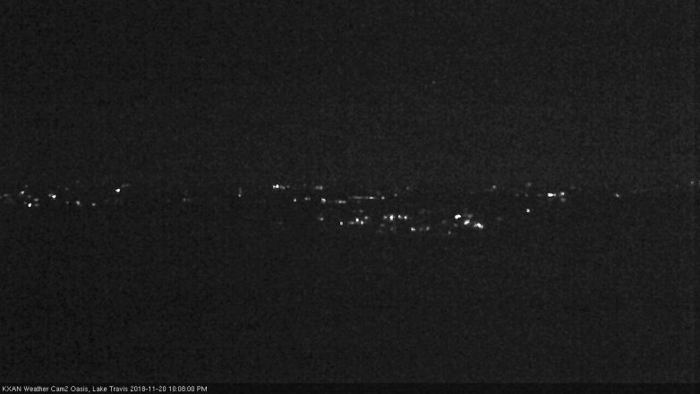 Lake Travis webcam, November 20, 2018 9:10 PM CT