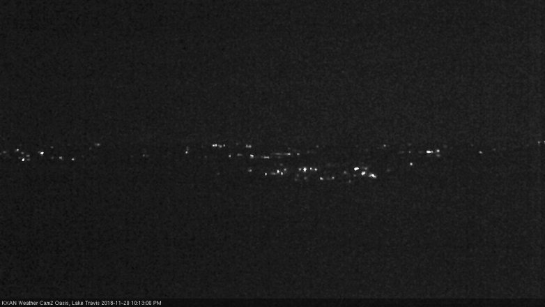Lake Travis webcam, November 20, 2018 9:15 PM CT
