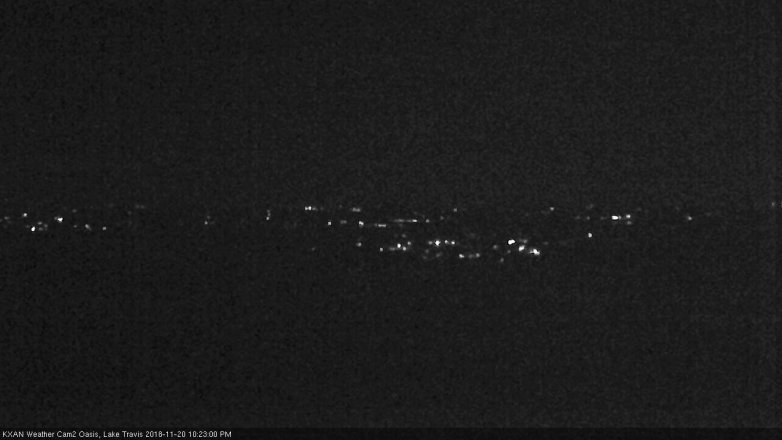 Lake Travis webcam, November 20, 2018 9:25 PM CT