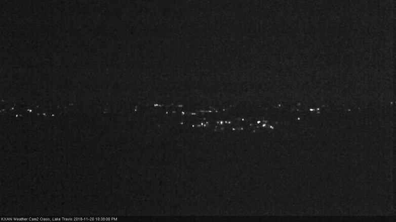 Lake Travis webcam, November 20, 2018 9:40 PM CT