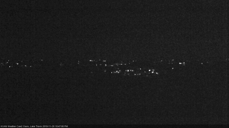 Lake Travis webcam, November 20, 2018 9:50 PM CT