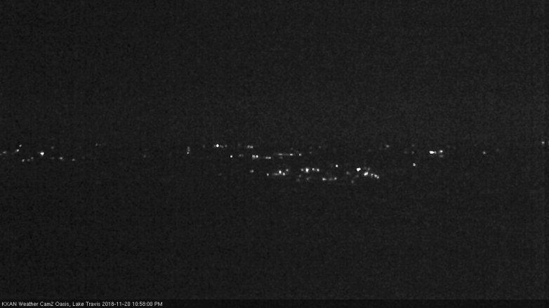 Lake Travis webcam, November 20, 2018 10:00 PM CT