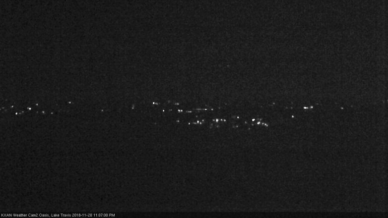 Lake Travis webcam, November 20, 2018 10:10 PM CT