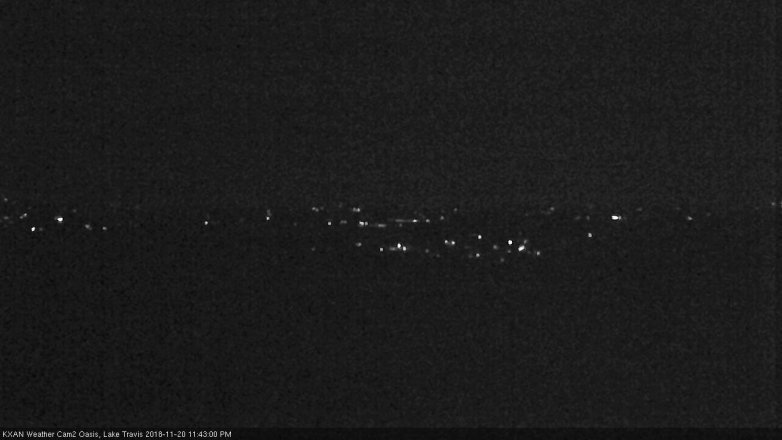 Lake Travis webcam, November 20, 2018 10:45 PM CT